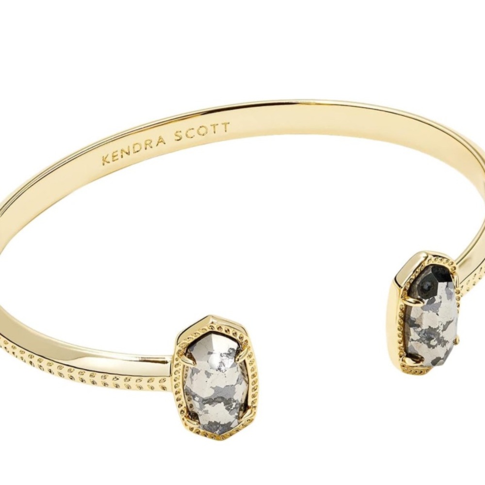 Kendra Scott Lux Pave Gold and Pyrite Elton Bracelet-RARE